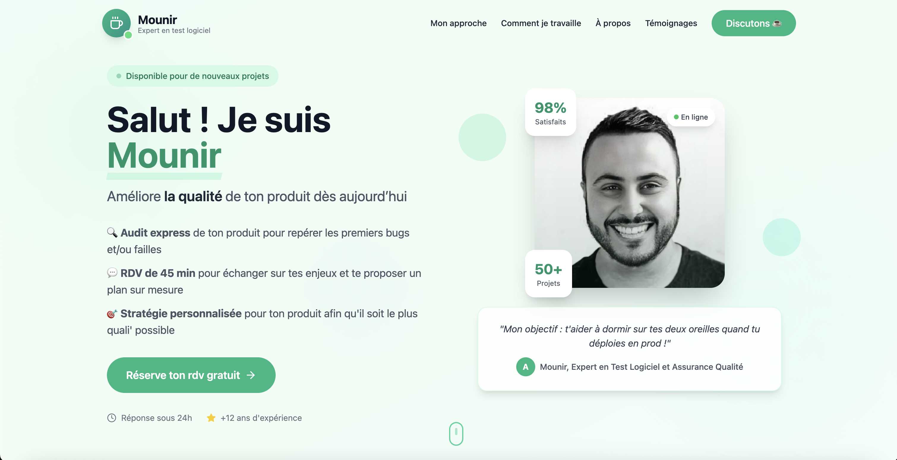 Testoria - Site vitrine